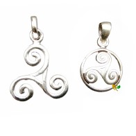 CIONDOLO TRISQUEL IN ARGENTO VARI MODELLI