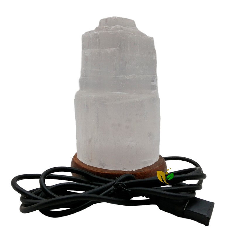 USB SELENITE CATHEDRAL LAMP (CONTINUOUS COLOR CHANGE) VARIOUS SIZES