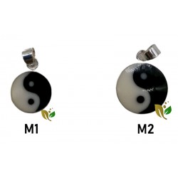 colgante yin yang plata 2 modelos