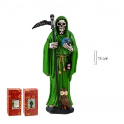 figura, santa muerte, verde