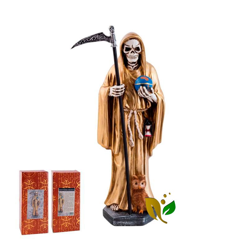 figura, santa muerte, negro