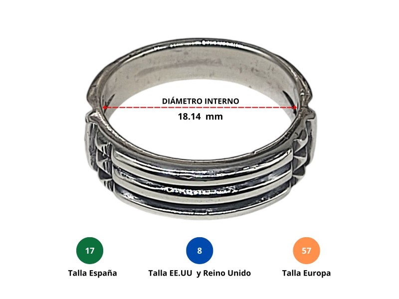 ATLANTIS SILVER RING VARIOUS SIZES