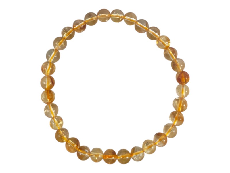 6 mm Citrine Bracelet