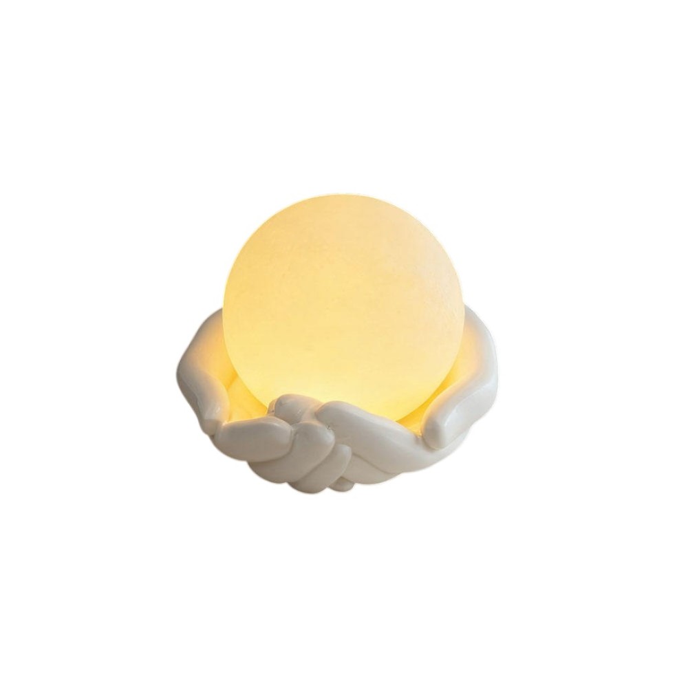 Moon Lamp with Intertwined Hands