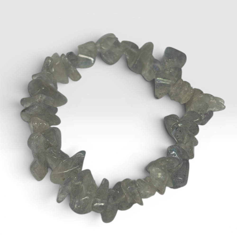 BRACCIALE CON CHIP DI LABRADORITE