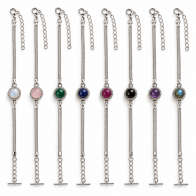 Sterling Silver Gemstone Bracelet