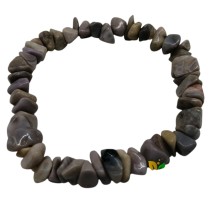 Grey Agate Chip Bracelet